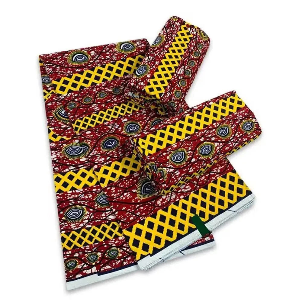 2023 New African Wax Fabric Veritable Wax Nigerian Ankara Block Prints Batik Fabric Dutch Pagne 100% Cotton For Sewing L-23