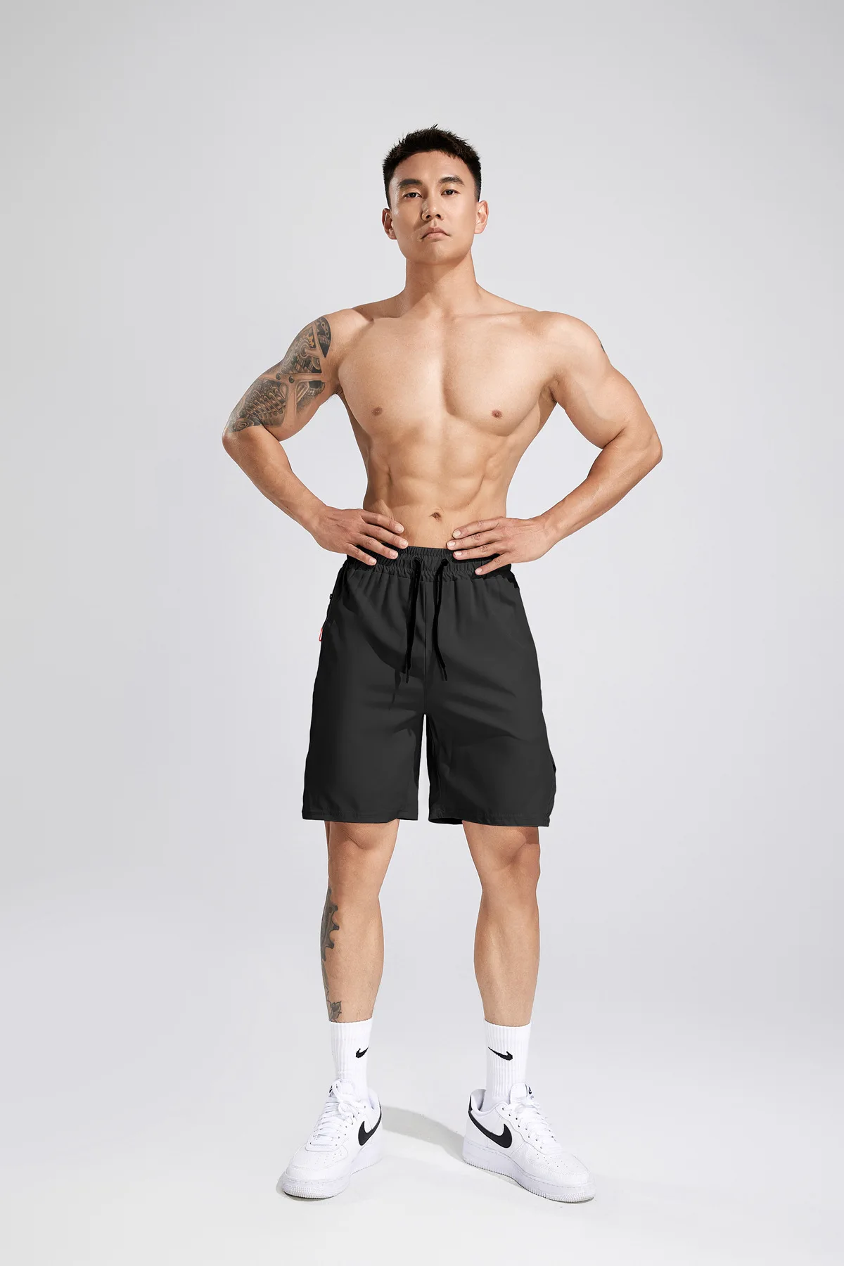 

American Summer New Muscle Fitness Brother Sports Basketball Pants Breathable Foreign Trade Trend Five Point Running Shorts for