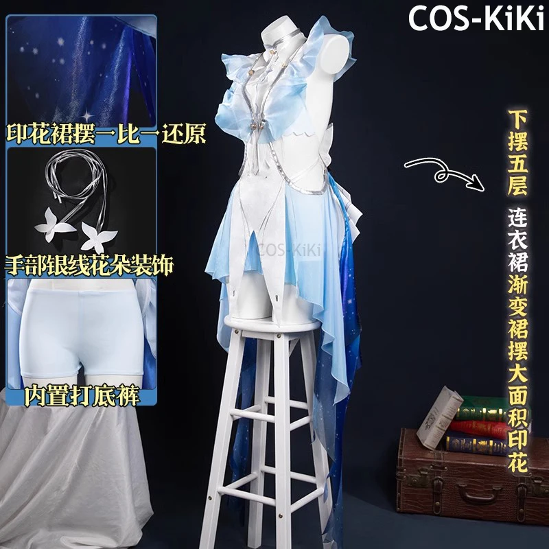 COS-KiKi Wuthering Waves The Shorekeeper Game Suit Sexy Dress Uniform Cosplay Costume Halloween Party Role Play Outfit Women