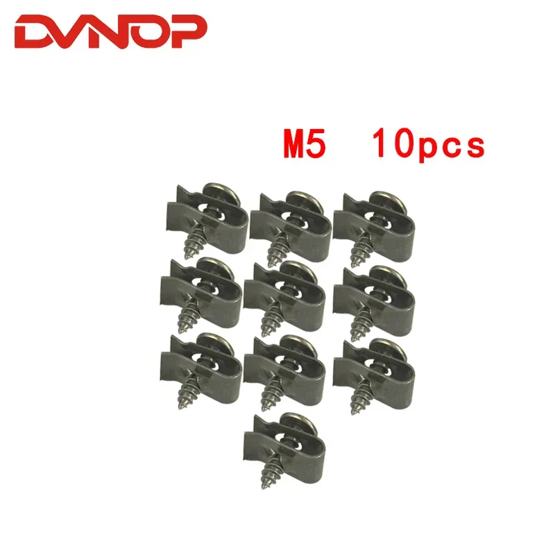 10 set/lotto Auto Moto Primavera del Metallo Fermo Vite U-Tipo di Auto Pinze Fit Hole M4 M5 Self-tapping viti