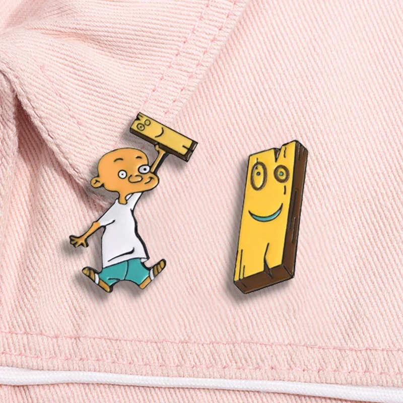 جوني ولوح دبوس المينا ، شارة بروش ، طية صدر السترة ، الدنيم طوق القميص ، الطفولة الكرتون المجوهرات ، هدية للأصدقاء #1