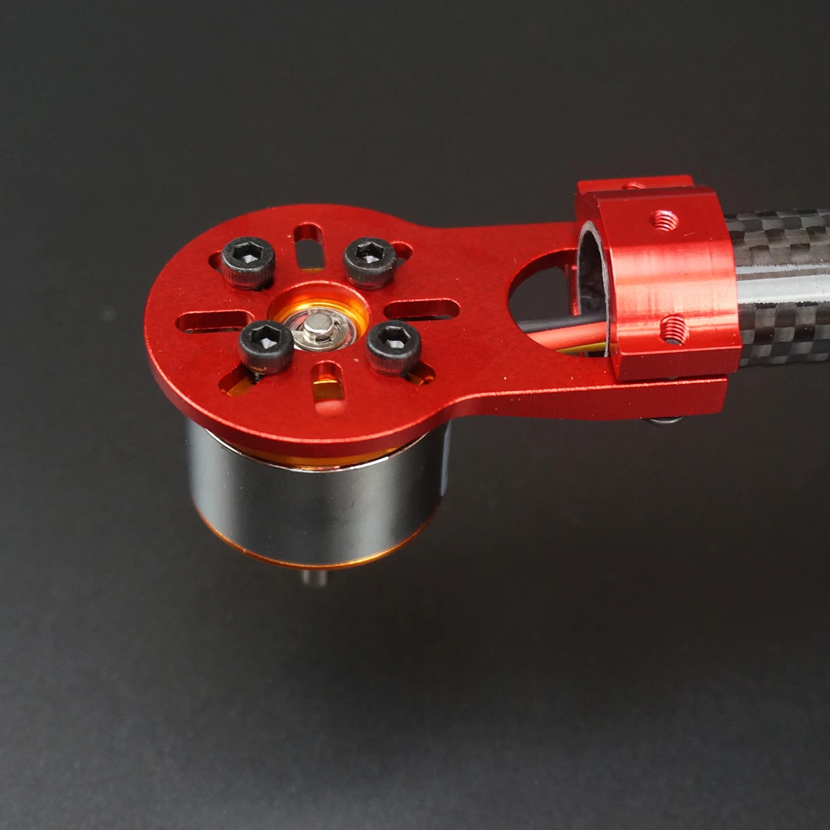 CNC Lightweight Multi-Axis Motor Seat for Carbon Tube Arm Compatible with 12mm 16mm 18mm Durable Multi-Rotor Aircraft Parts