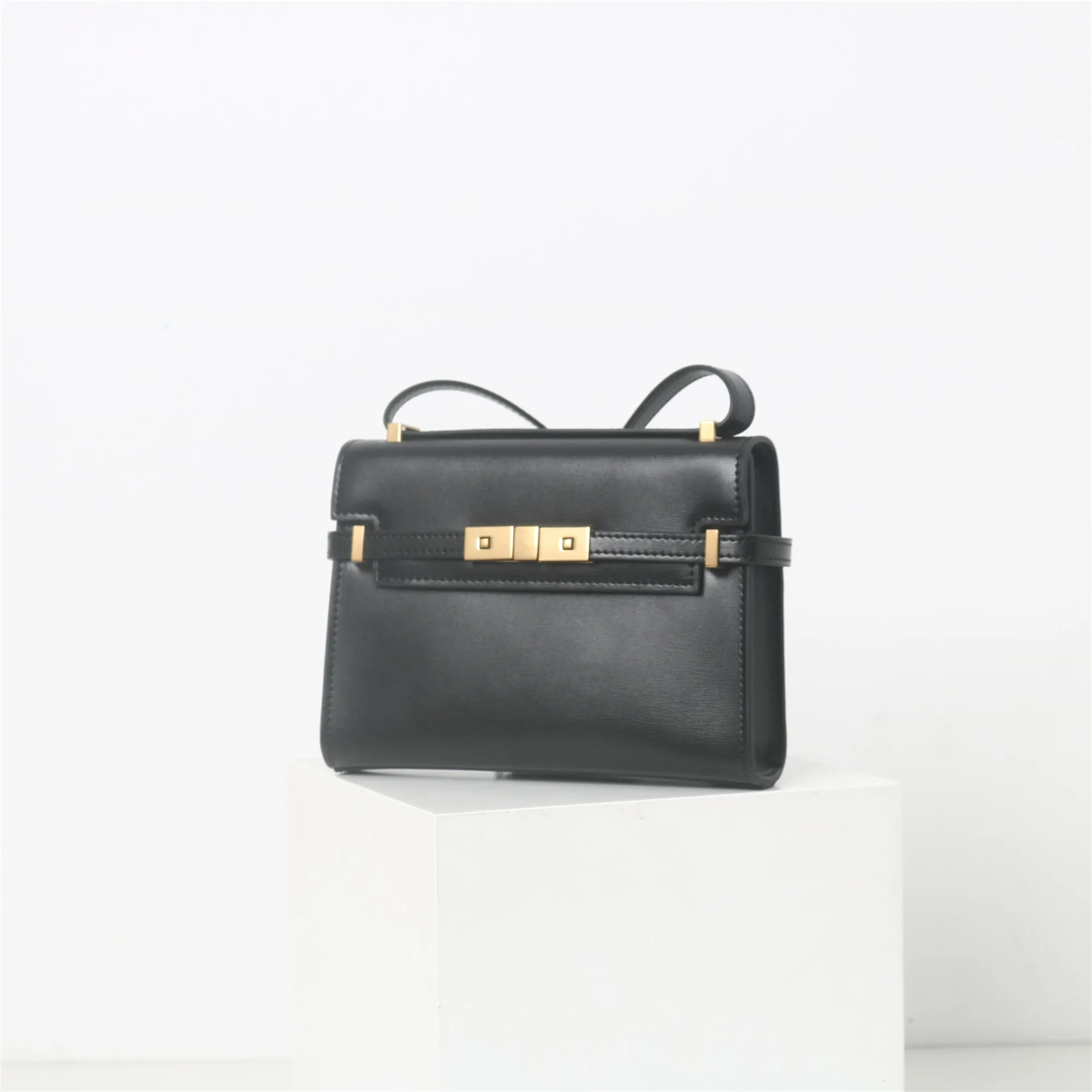 Yang Shulin torby retro2024new mini Manhattan prawdziwej skóry Kelly torba na ramię crossbody torba pod pachami damska