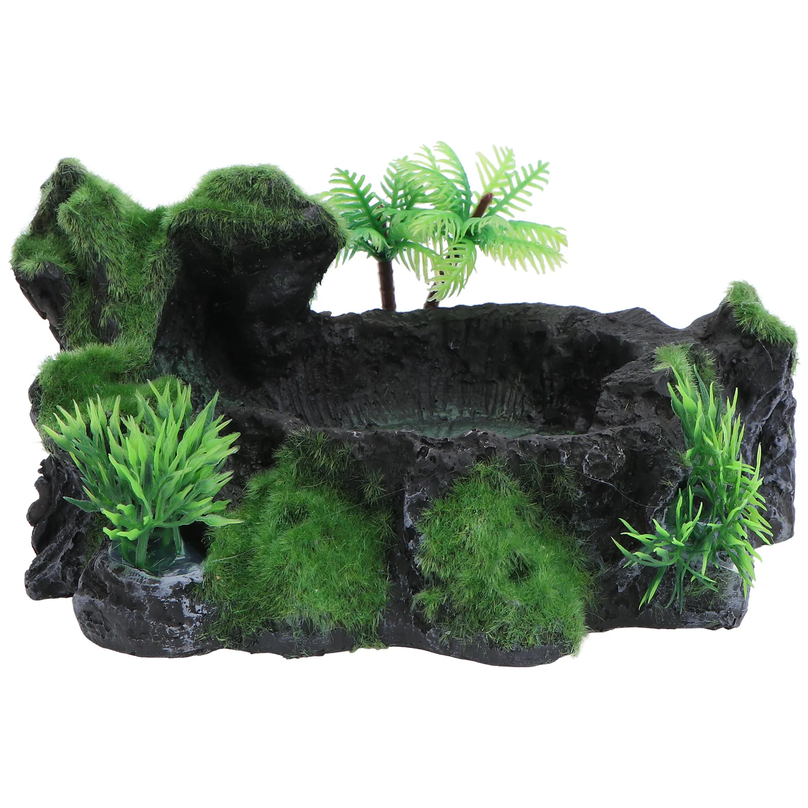 

Pet Feeder Turtle Food Bowl Tortoises Feeding Resin Supply Eating Basin Reptiles