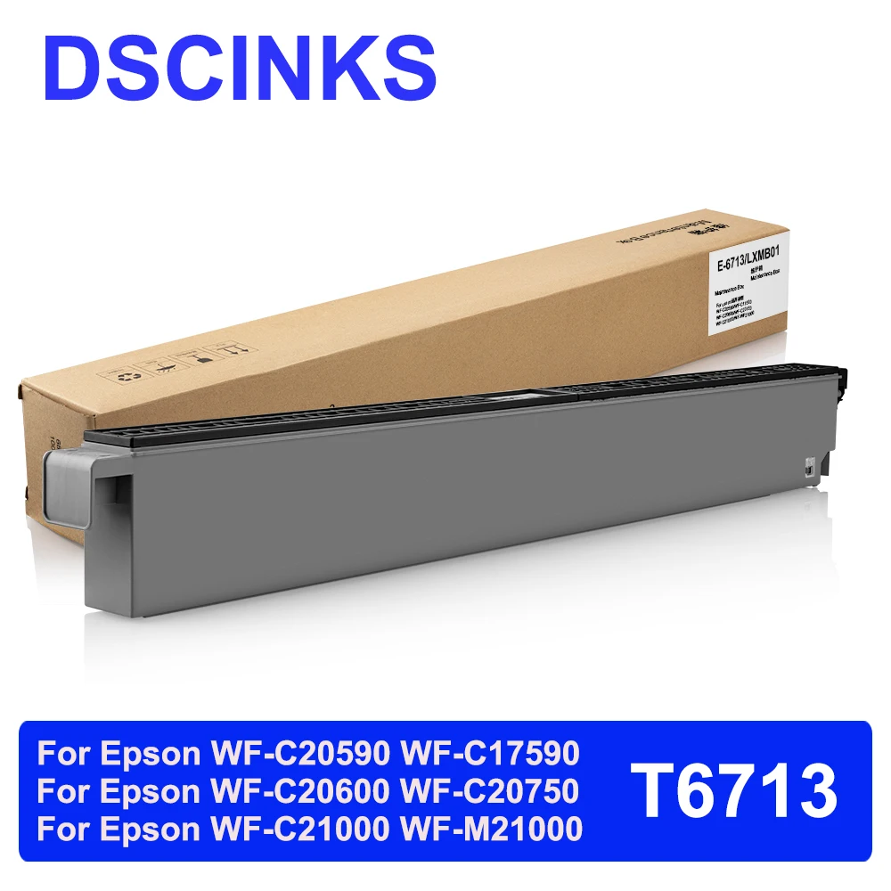 For Epson T6713 maintenance Box for Epson WF-C20590 WF-C17590 WF-C20600 WF-C20750 WF-C21000 WF-M21000 Printer T6713 ( 1 Piece )