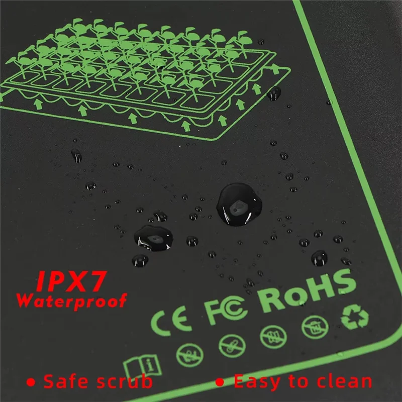 Alas Pemanas Bibit Grafena A64Z Dengan Termostat yang Dapat Disesuaikan Untuk Perkecambahan Benih Tanaman, Alas Pemanas Pembibitan, Steker EU