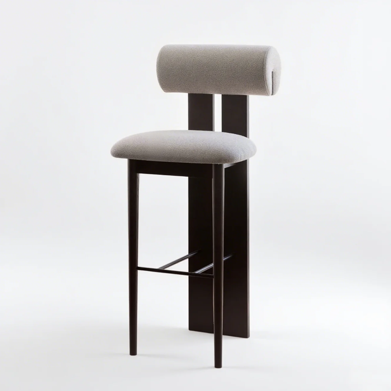 Modern Luxury Solid Wood Bar Chair Nordic Bar Counter Chair