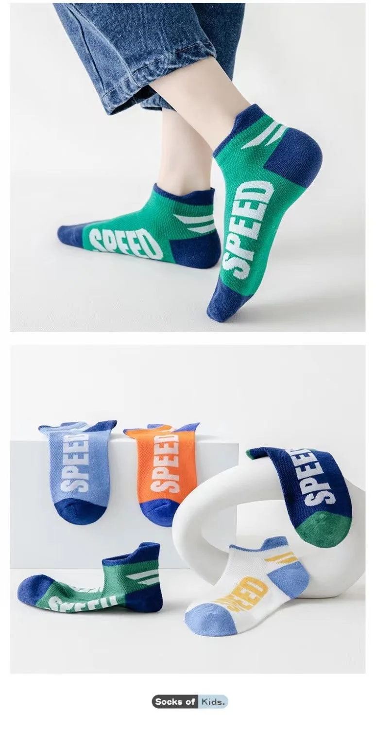 Babys ocken Sommer Mesh Socken Kinder sommers ocken atmungsaktive Baumwoll socken für Jungen 5 paare/los – Detail 3