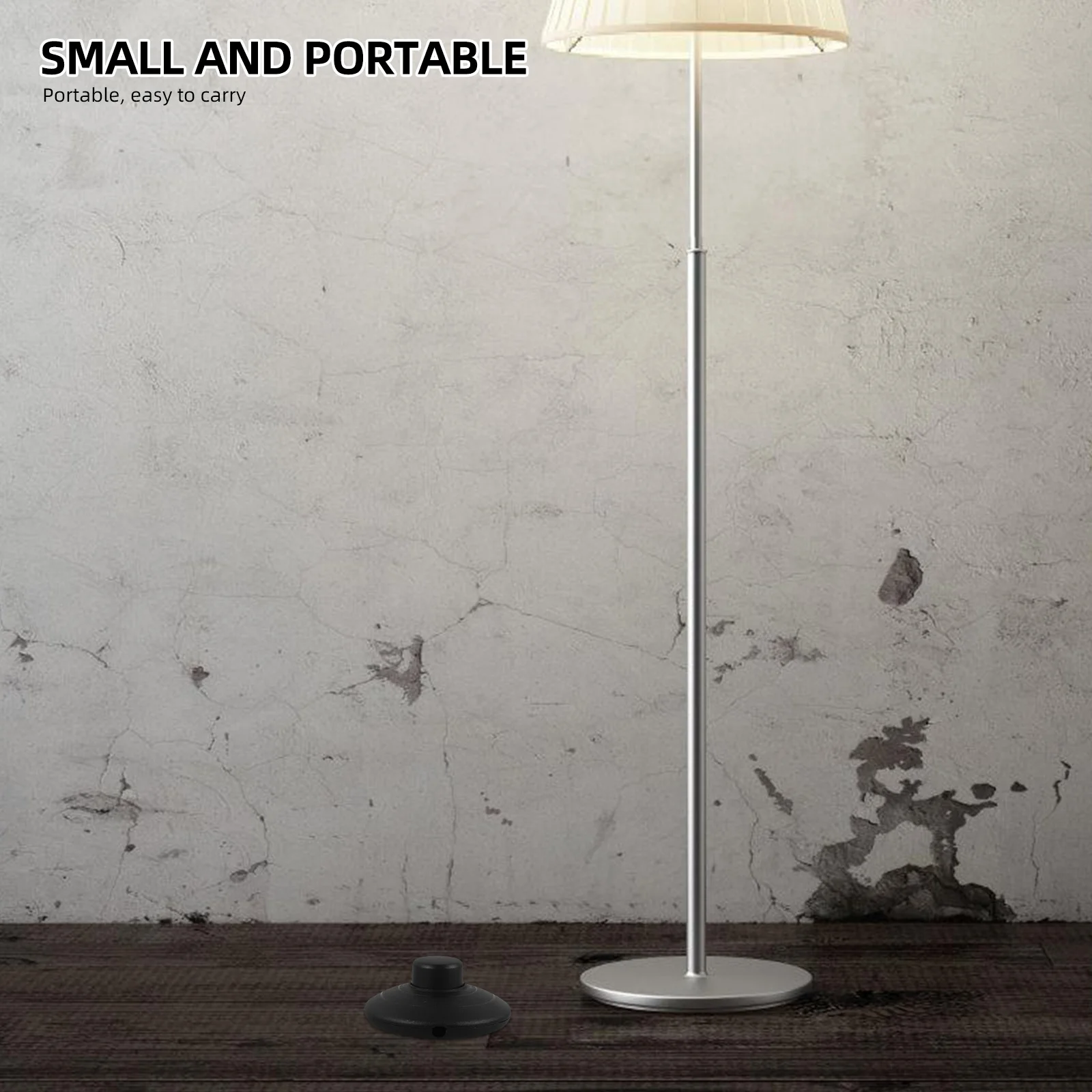 

4Pcs Foot Pedal Switches Lamp Replacement Round Floor Inline Switch Foot Control for Floor Lamp Step on Easy Use