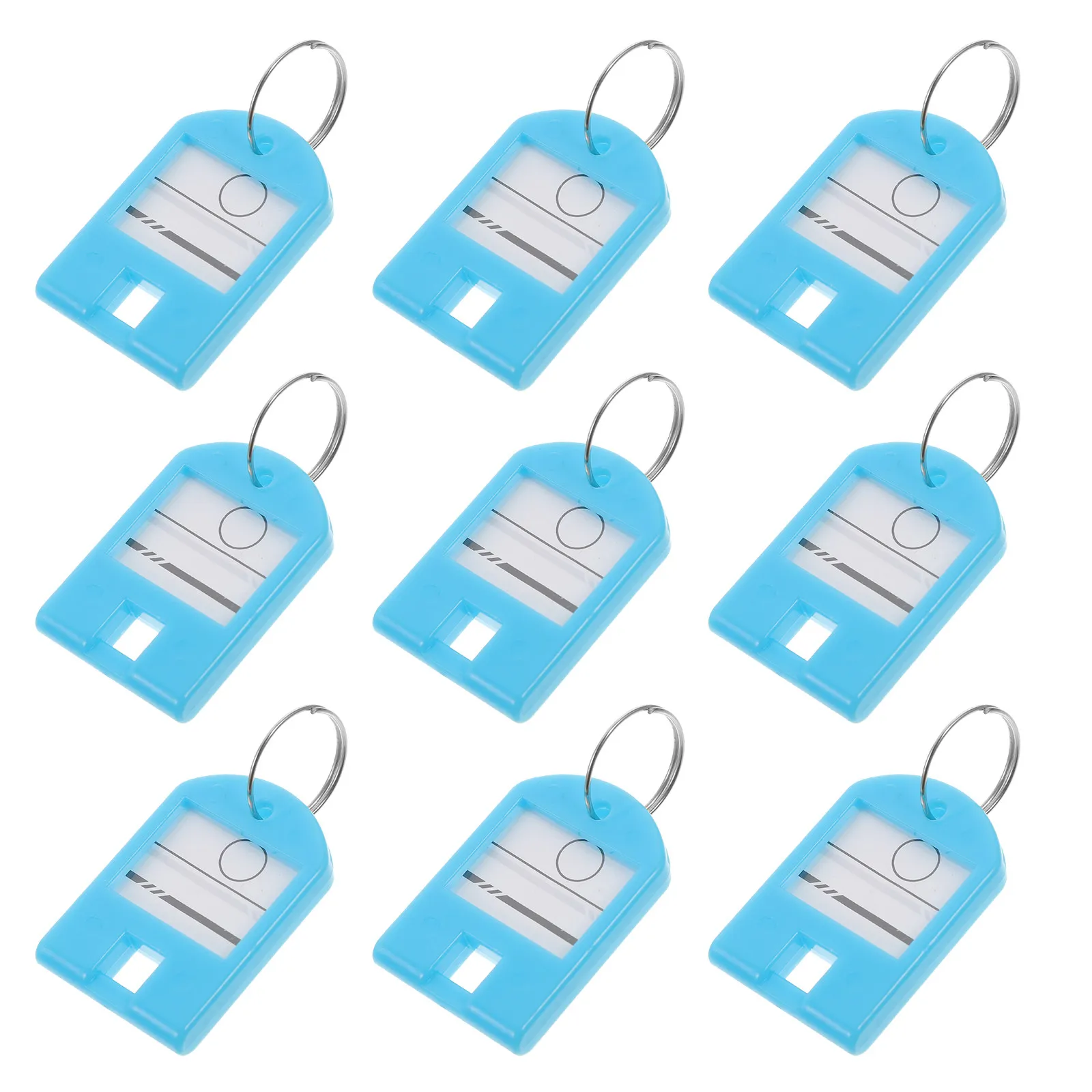 50Pcs Portable Plastic Key Tags Multi Purpose Key Markers for Luggage Pet Backpack USB Drive Convenient Label Tags