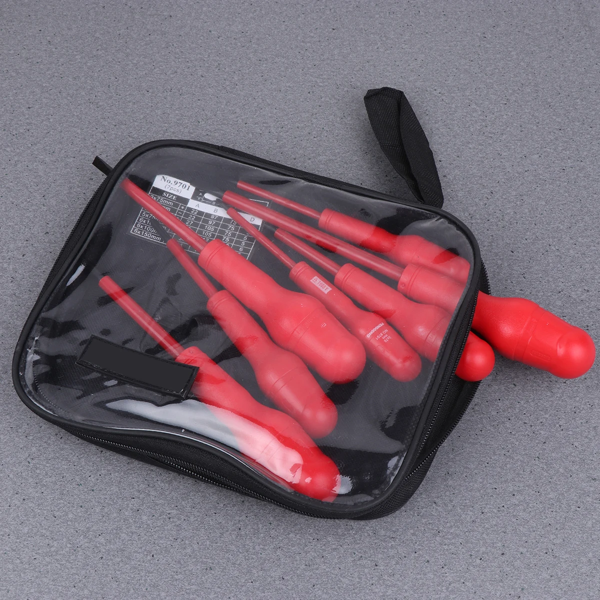 

7pcs Insulated Screwdriver Set Durable Metal PP Cloth Ergonomic Handle Smooth Manual Repair Tools