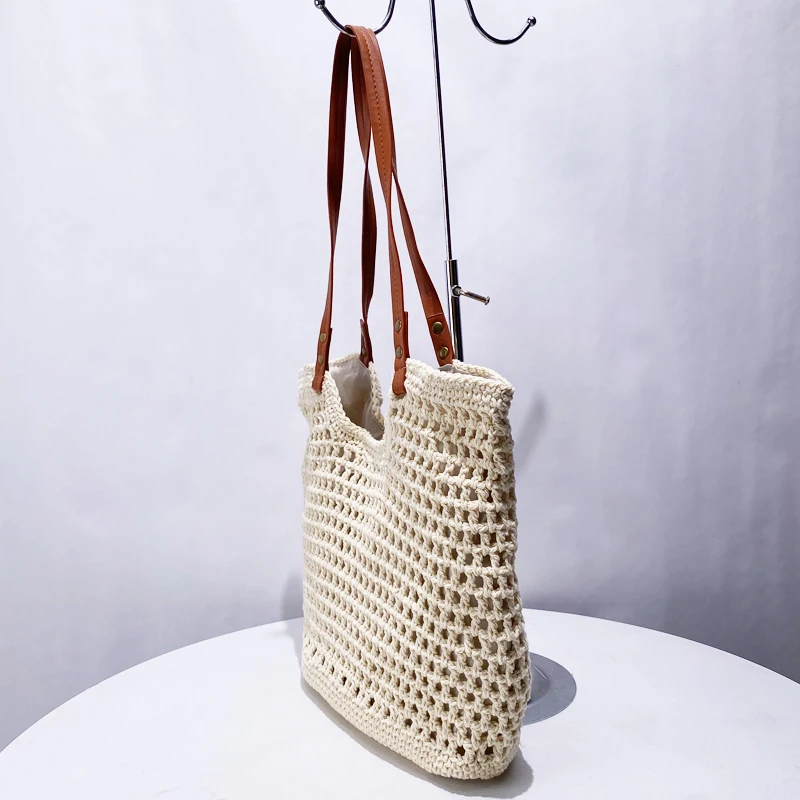 Hollow Out Tote Bolsas de playa para mujeres Bolsos y monederos de diseñador de lujo 2024 Nuevo en Casual Gran capacidad Tejido Hombro de axila Envío gratis Llegada rápida