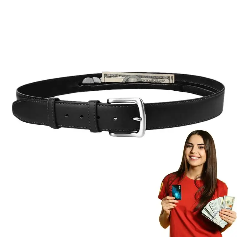 Travel Money Belt For Men And Women Zipper Pocket Money Belt Security Money Belt Cash Safekeeping Belt For Camping Travel