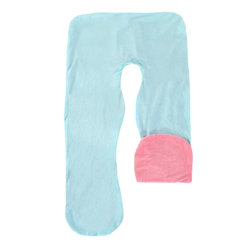 140/150CM Pregnant Maternity U-shaped Body Pillow Case Velvet Replacement Washable Cover Sleeping Support for Leg Pillow Cover