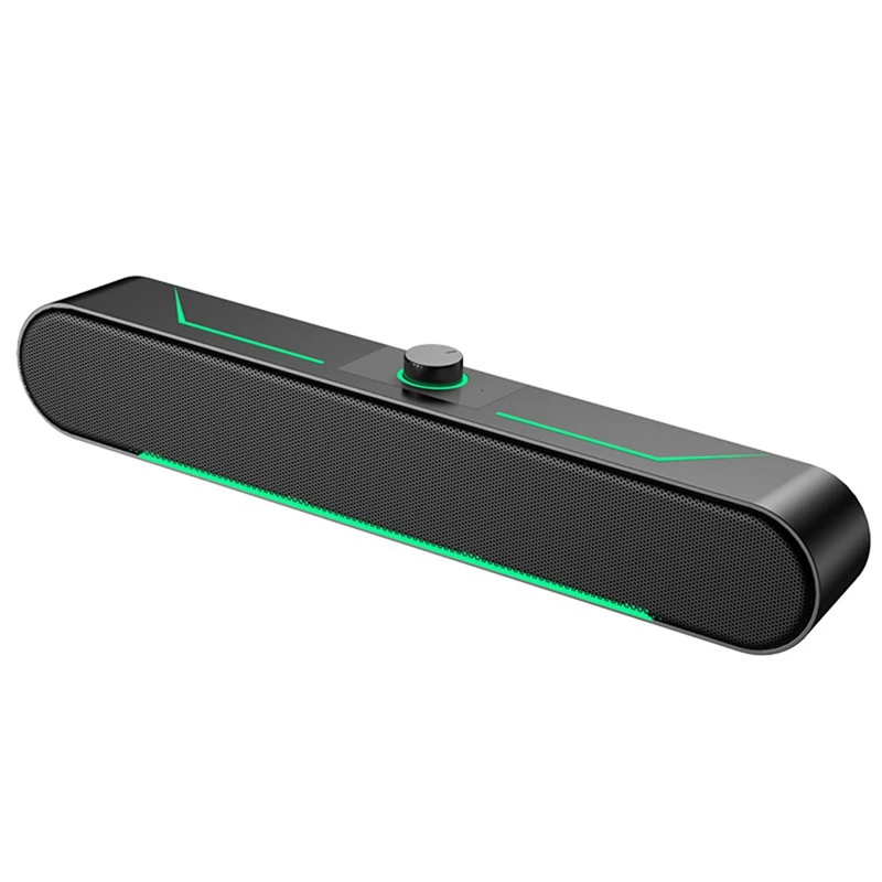 New Computer Speakers Game High Volume LED Light-Emitting Desktop HIFI Stereo Speaker Caixa De Soundbar