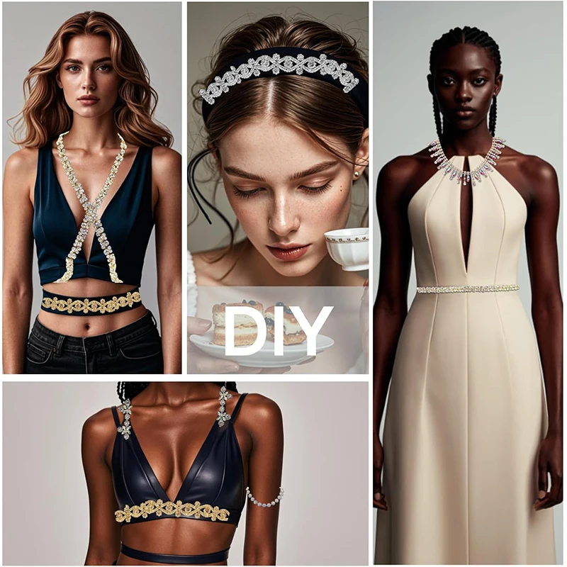 QIAO SS3-SS20 Superhelle Glasrhinestones, hochwertige, kristallklare, nicht-heißfixierbare, flache 3D-Steine zum Aufkleben für DIY-Nägel – Detail 10