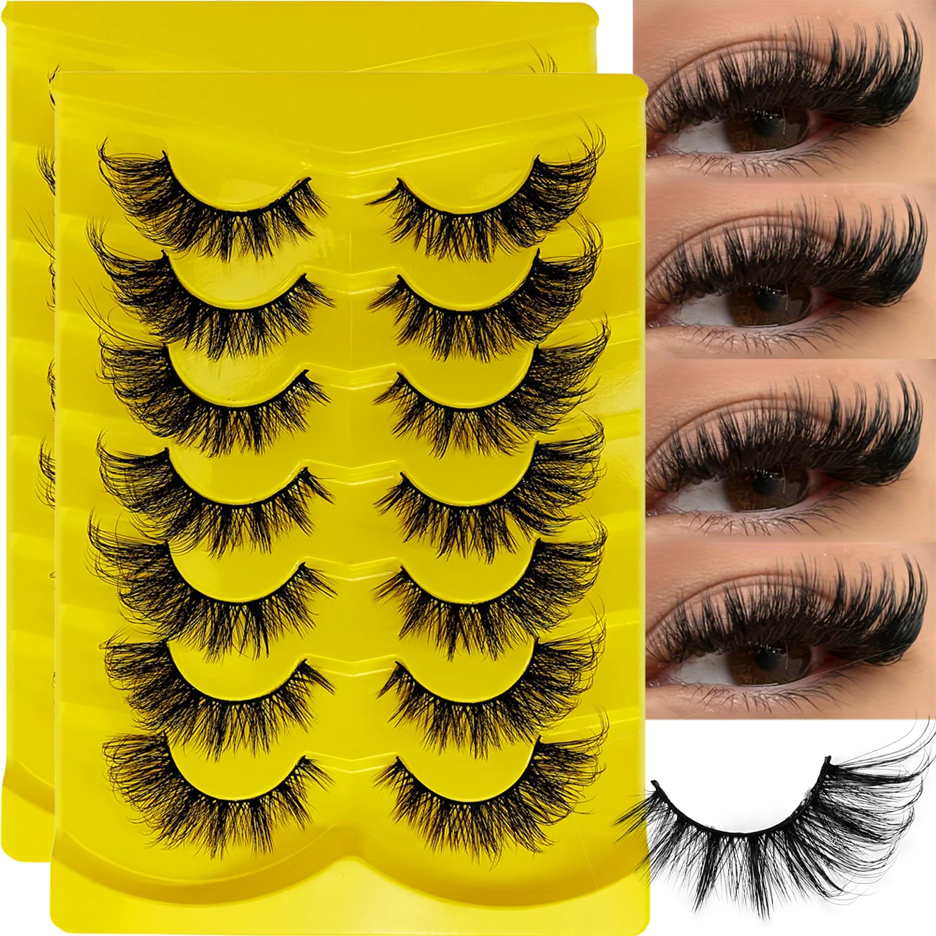 Eyelash Extension Fox Eye - 14 paia/2 pacchi ciglia per occhi