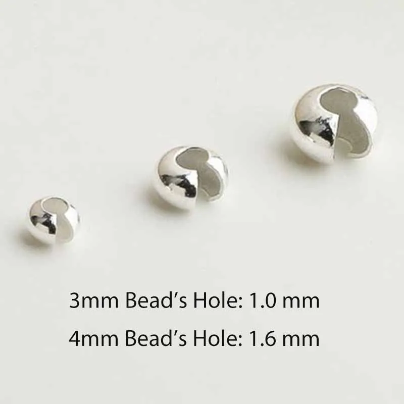 5pcs Genuine Real Pure Solid 925 Sterling Silver Wrap Beads Caps Moon Shape Hoop Position Bead Wrap Jewelry Making Findings