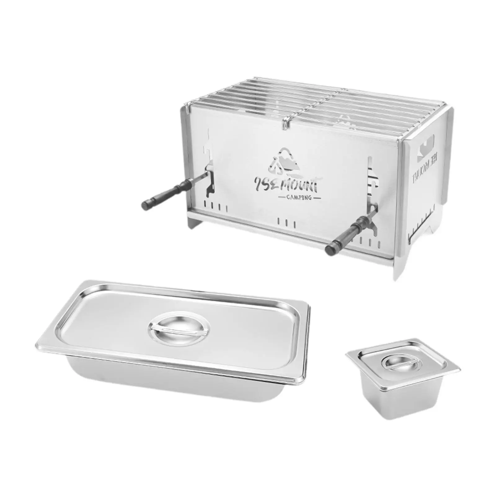 

Camping Wood Burner Portable Wood Burning Campfire Easy to Assembly Cooking Burners for Backpacking Hiking BBQ Traveling Outside