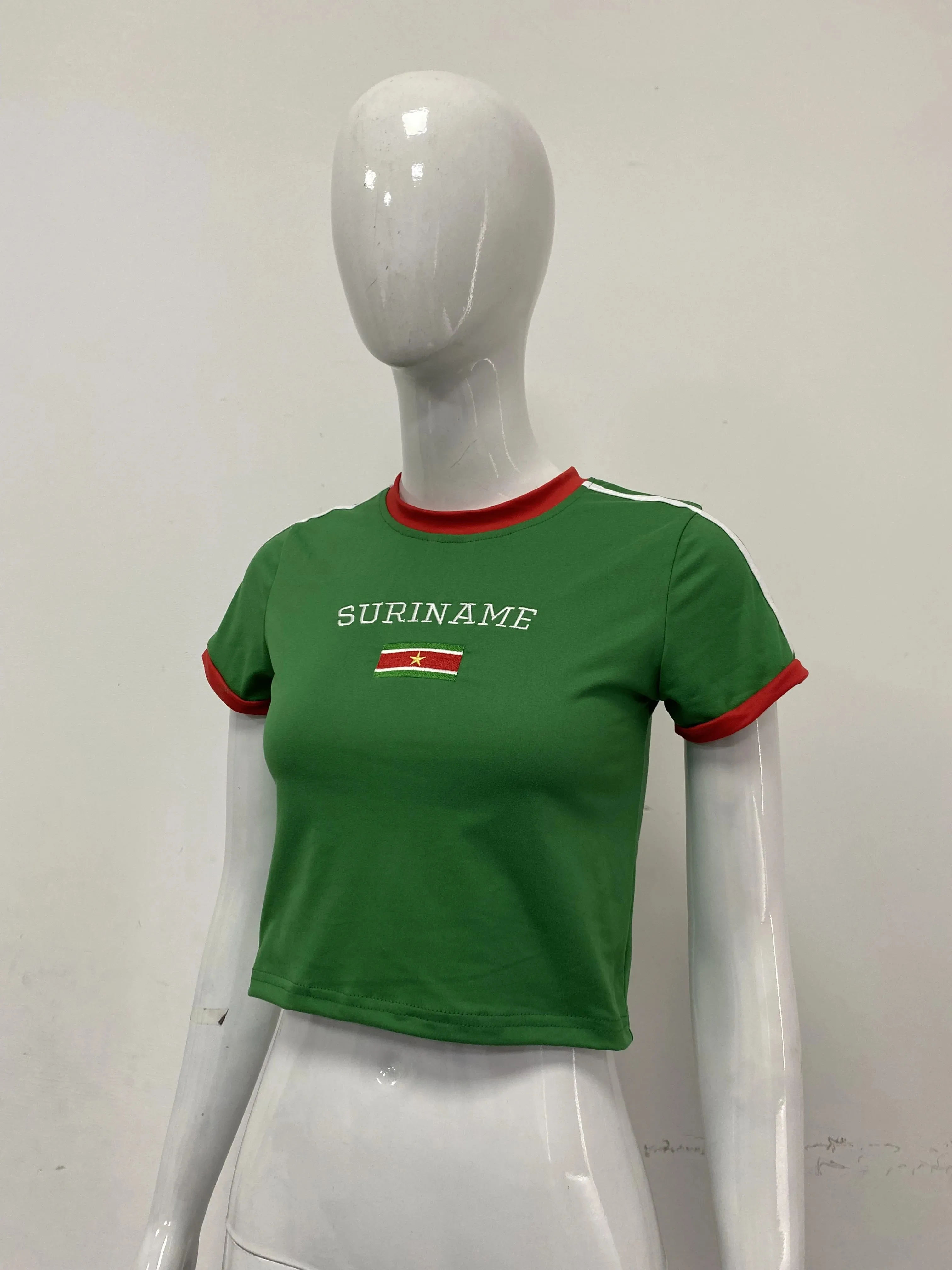 الأوروبية والأمريكية 2025 لون جديد حجب مطبوعة العلم الوطني Y2K الدوبامين موضة ريترو فتاة حار تصميم سليم صالح