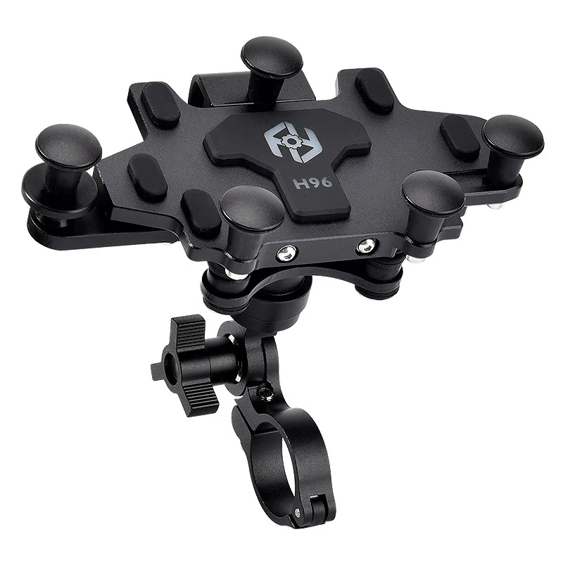 Upgraded Alloy Phone Holder Motorcycle Bicycle Shock-Absorbing Navigation Bracket 360° Rotating Adjustable Universal Holders