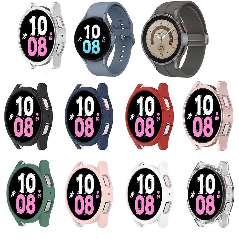 

9 Colors Protective Case Suitable For Samsung Galaxy Watch 5 44MM PC Hard Case Watch Protective Case Dedicated Protective Case