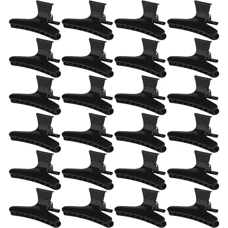 

A09P Butterfly Hair Clips Large Butterfly Hair Hair Clamp For Clip Thick Hair Butterfly Hairdresser Clamps Accessories 24Piece
