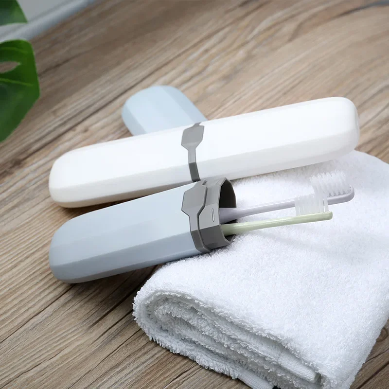 Travel Toothbrush Box Portable Creative Simple Toothbrush Box Student Travel Supplies Dustproof Plastic Toothbrush Cup