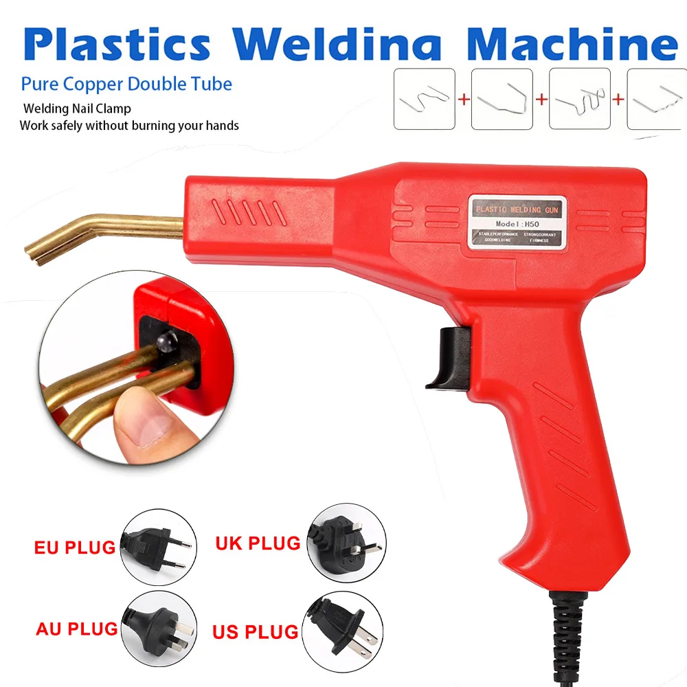 

Car Bumper Welding Gun Hot Stapler Plastic Welding Machine Bumper Repair Kit Soldering Iron For Plastic Repair Kit With 200 Nail
