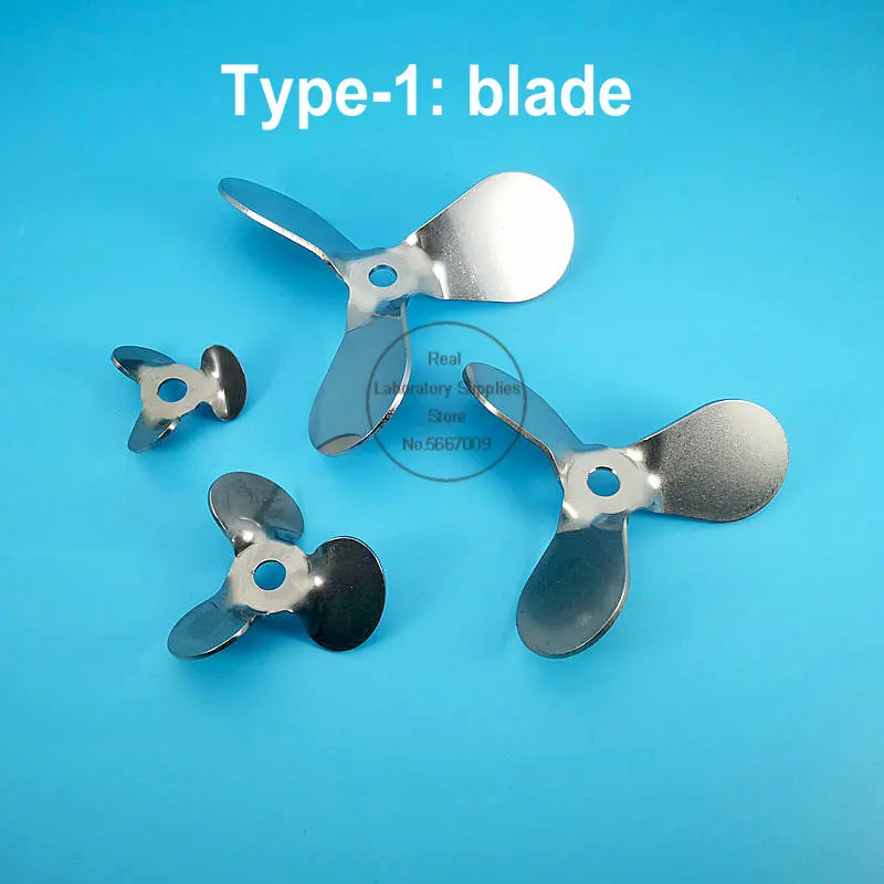 1pcs Laboratory OD40mm 50mm 60mm 70mm 80mm 100mm 120mm 304 Stainless Steel Three-leaf Type Stirring Blade / Dispersion Rod