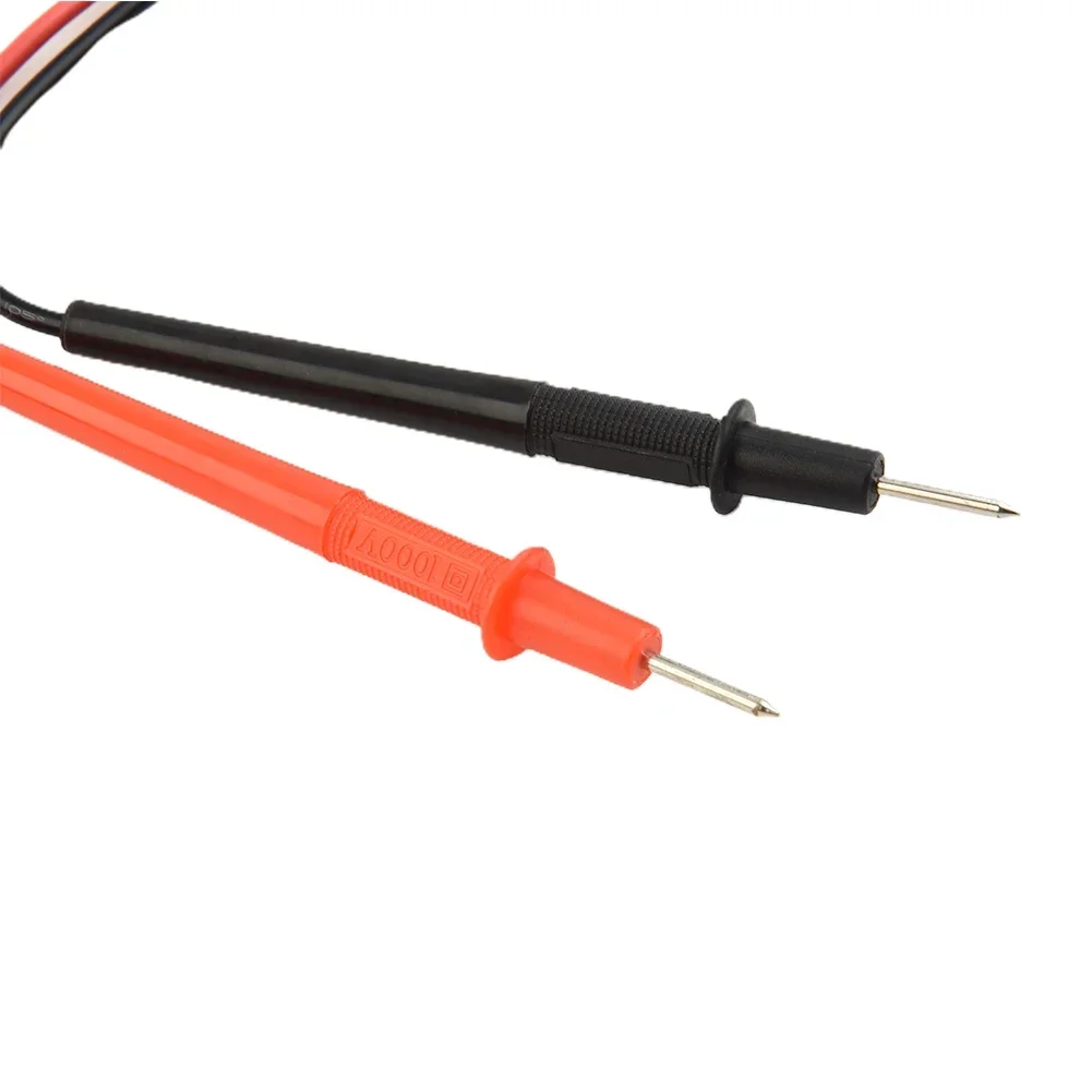 Digital Multimeter Pen Copper Needle Full Sheath Soft Rod Terminat Test Voltmeter Wire 2PCS/1SET ABS Cable Clip
