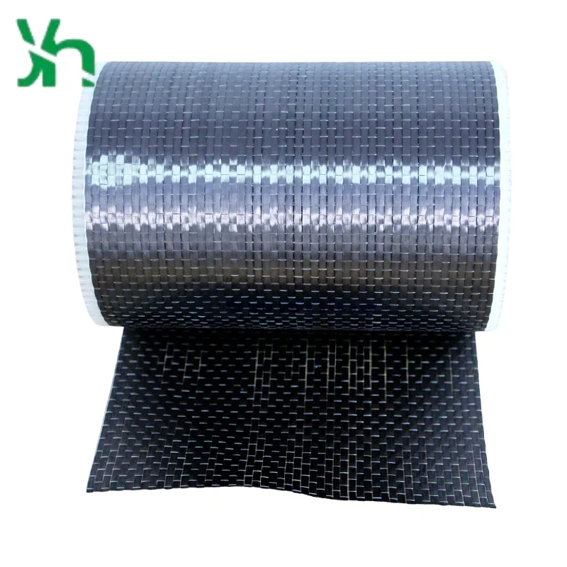 ผ้าคาร์บอนไฟเบอร์แบบทิศทางเดียว กว้าง 20 ซม. 12K 200 กรัม - ผ้า CFRP น้ำหนักเบาสำหรับเสริมความแข็งแรงโครงสร้างไม้และงานก่ออิฐ