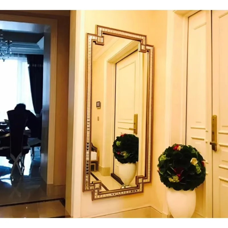 Rectangular porch makeup wall mirror bathroom rectangular mirror
