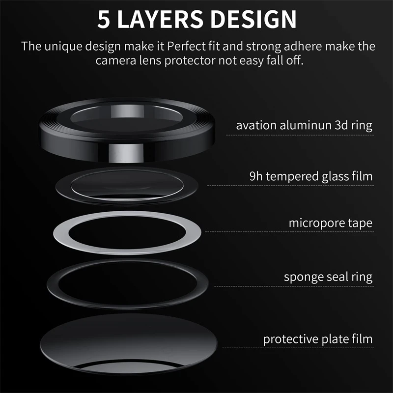 9D Curved Camera Protector Tempered Glass Matel Frame Cover For Huawei P60 Pro 4G Case Lens Cap On Hauwei Huawey P 60 Pro P60Pro