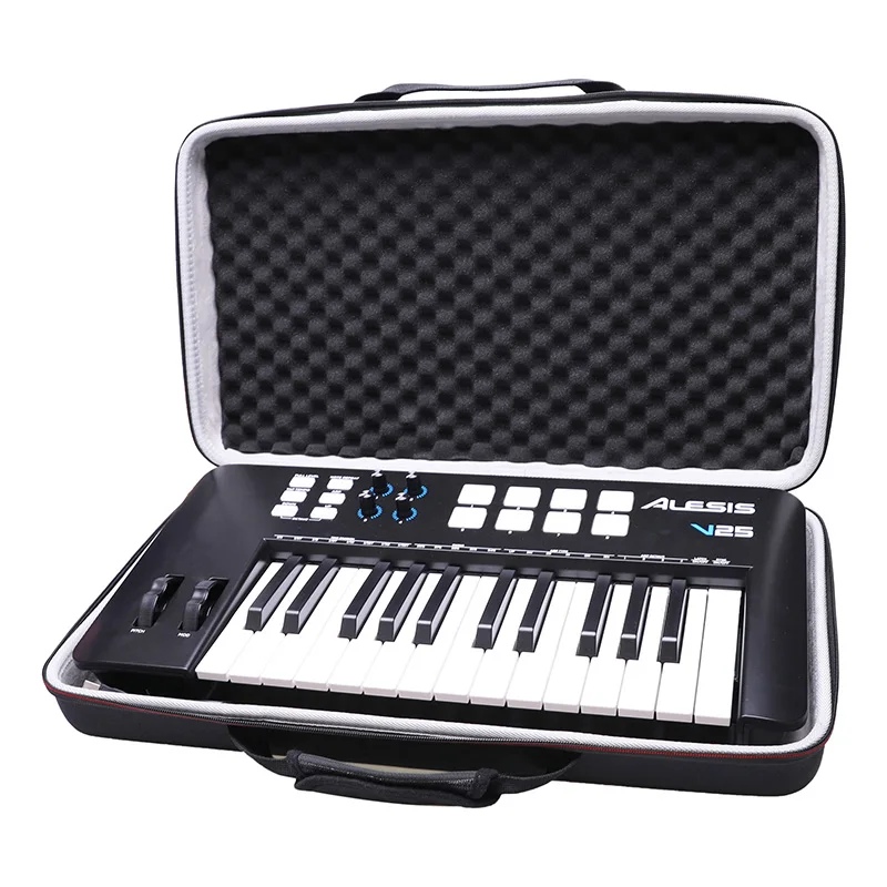 LTGEM EVA Hard Case for Alesis V25 MKII USB MIDI Keyboard Controller Travel Protective Carrying Storage Bag