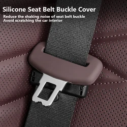 Silicone Car Seat Belt Buckle Clip Protector Front Rear Seat Belt Cover For BMW 5 Series X3 F10 E90 F30 G20 G21 G01 G02 G32 G30