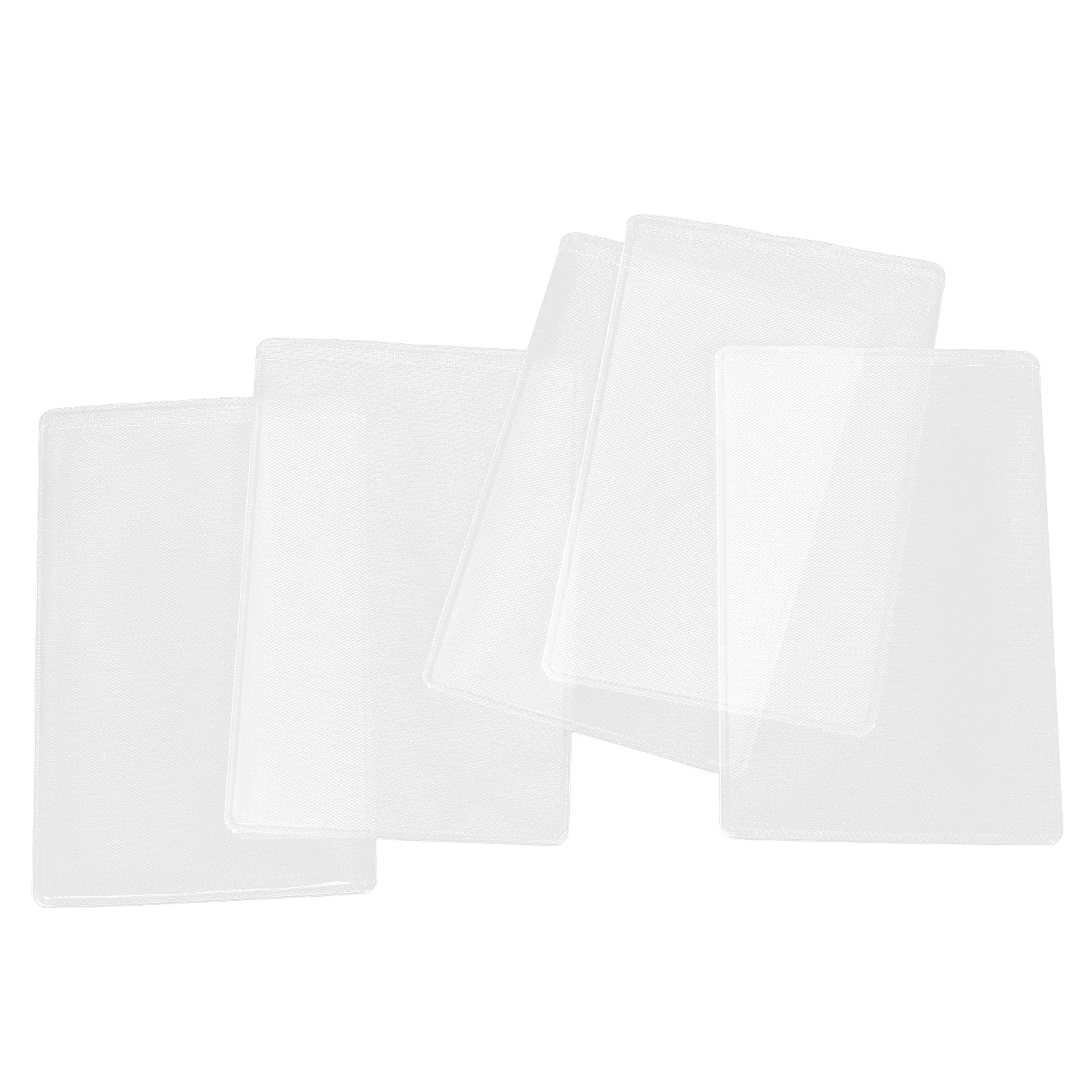 5Pcs Transparent PVC Id Card Sleeve Protector High Clarity Ultrathin Design for Business Credit Social Security Cards