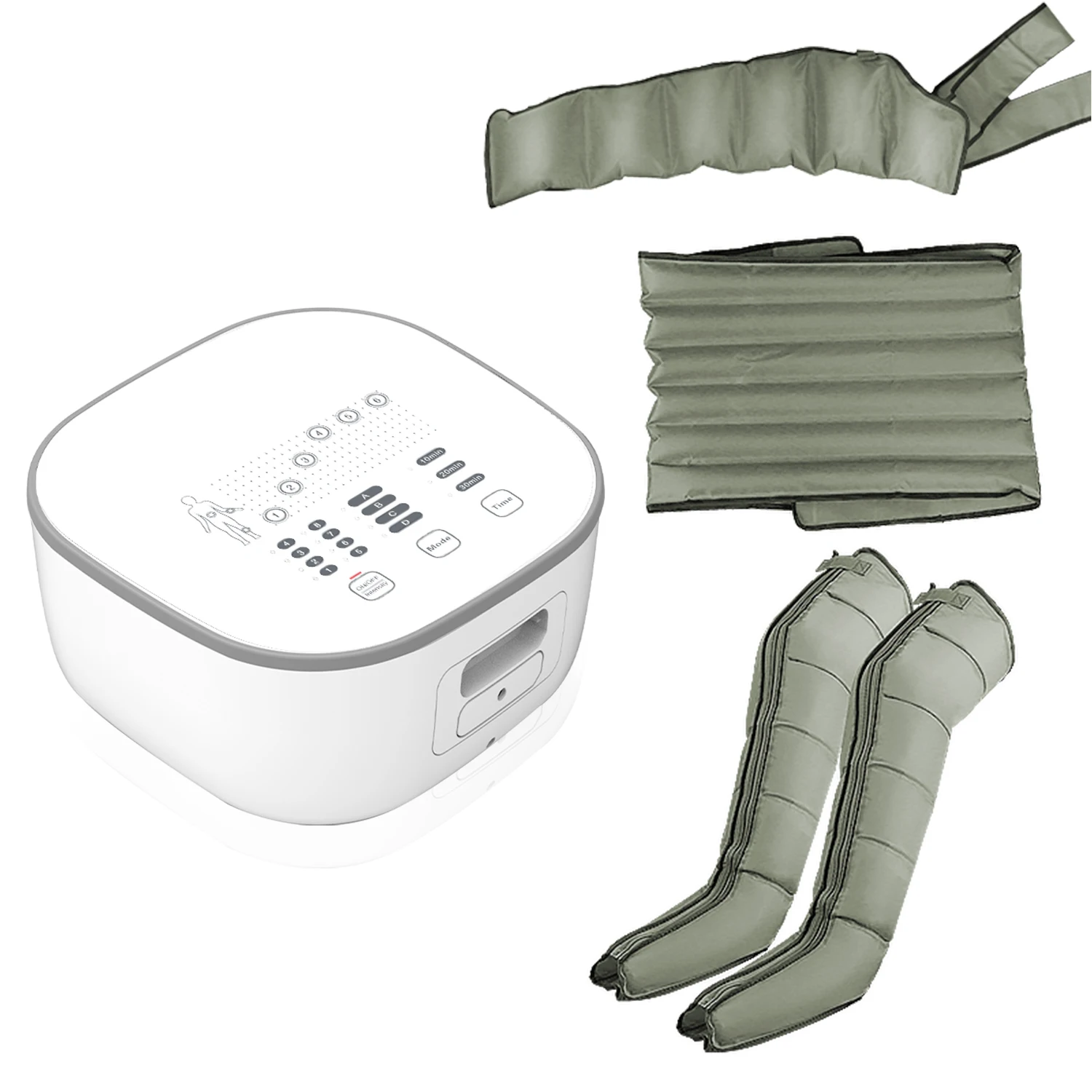 6 AIR BAG Electric Portable Relax Recovery Therapy System Boots Air Compression Leg Compression Massager