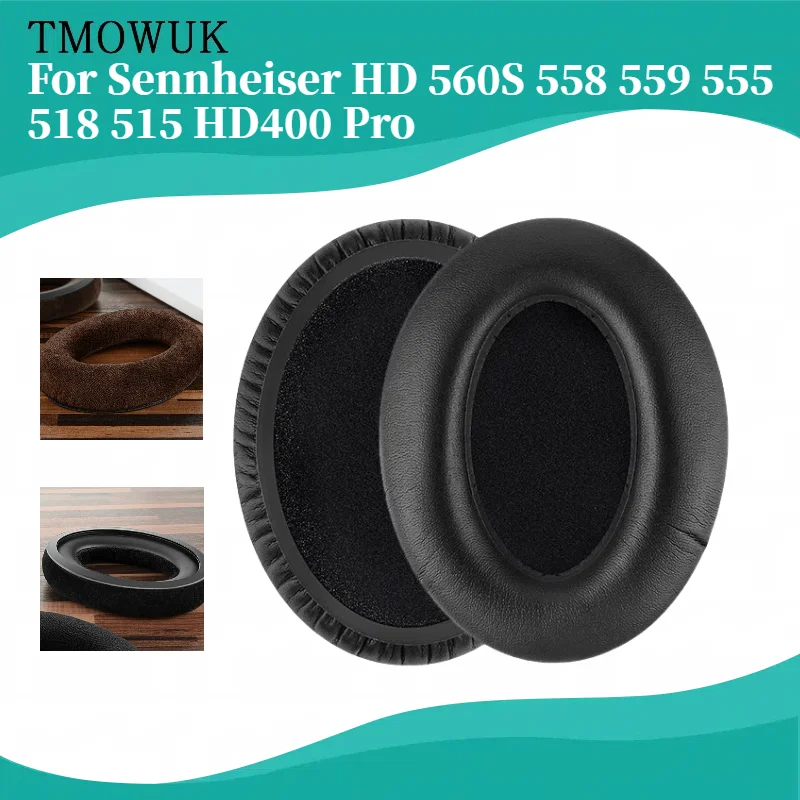 

TMOWUK Replacement Earpads For Sennheiser HD 560S 558 559 555 518 515 HD400 Pro Headphones Earpads High Quality Earpads