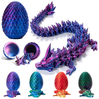 3D Printed Dragon Egg Dragon Statue Set Creativity Kids Toys Bedroom Study Desktop Dragon Sculpture Ornaments Gift Home Decor