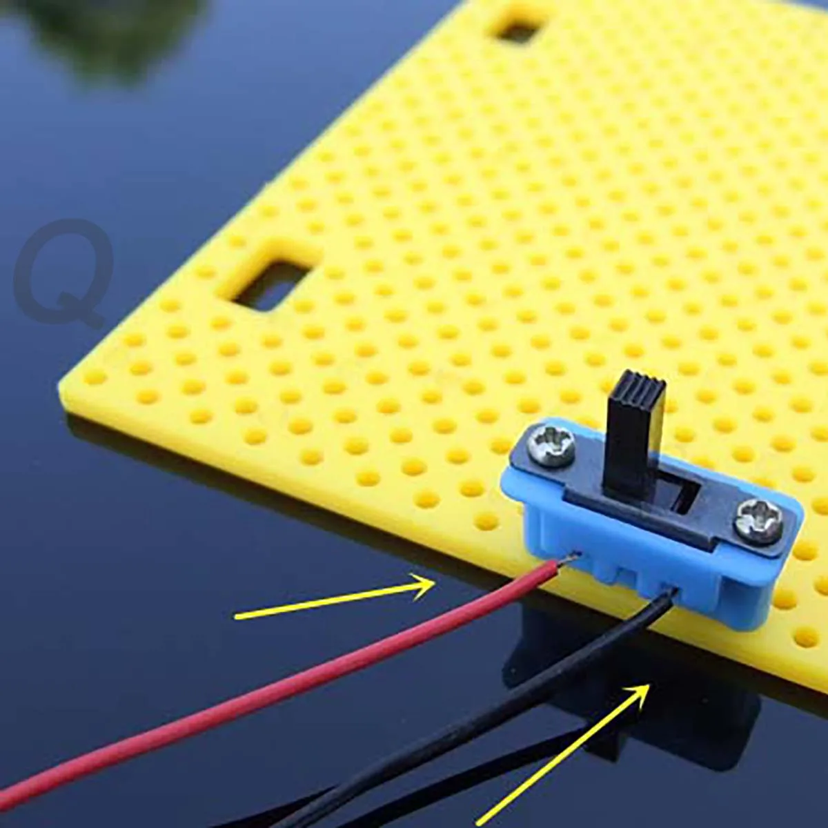 20Pcs Switch Holder Yellow Green Blue Toggle Switch Mounting Block Switch Solderless Mounting Block With Plastic Plate