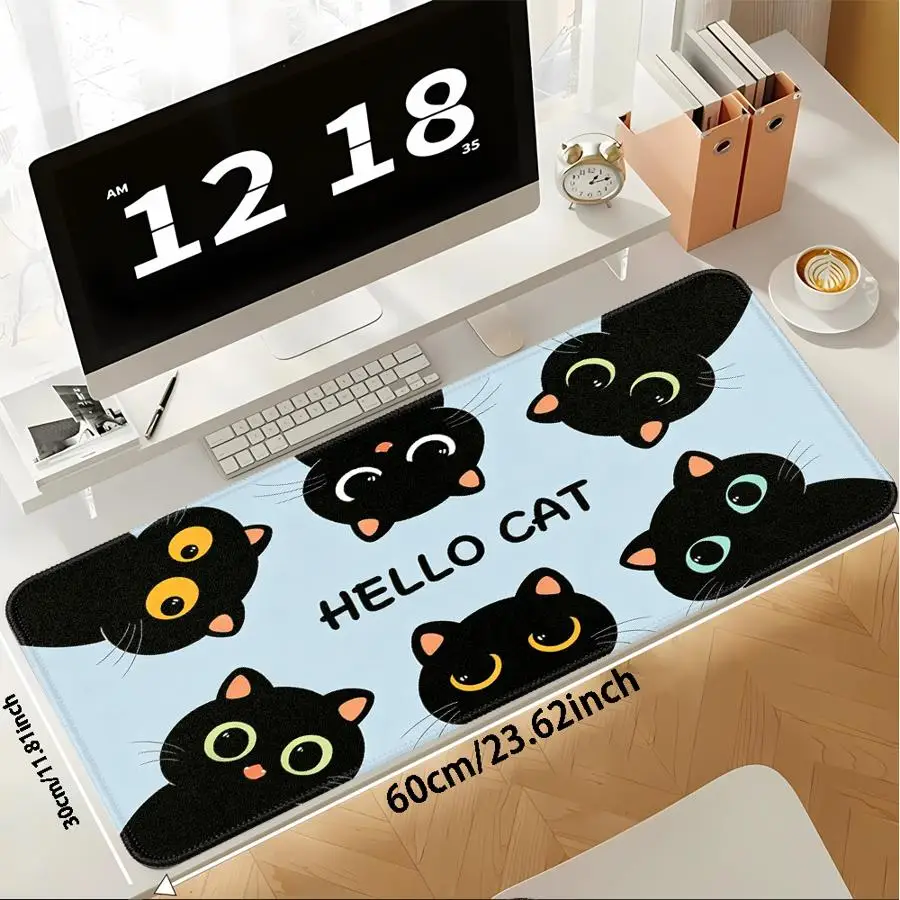 Cartoon Cat overlock Mouse Pad Desk accessories Keyboard Mouse Pad Computer Laptop Pad office Pad Game Console Pad