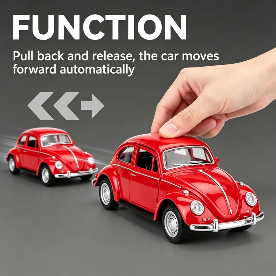 1:32‑scale alloy metal vintage‑style simulation car toy, ideal for kids’ collection and home desktop decorative gifts