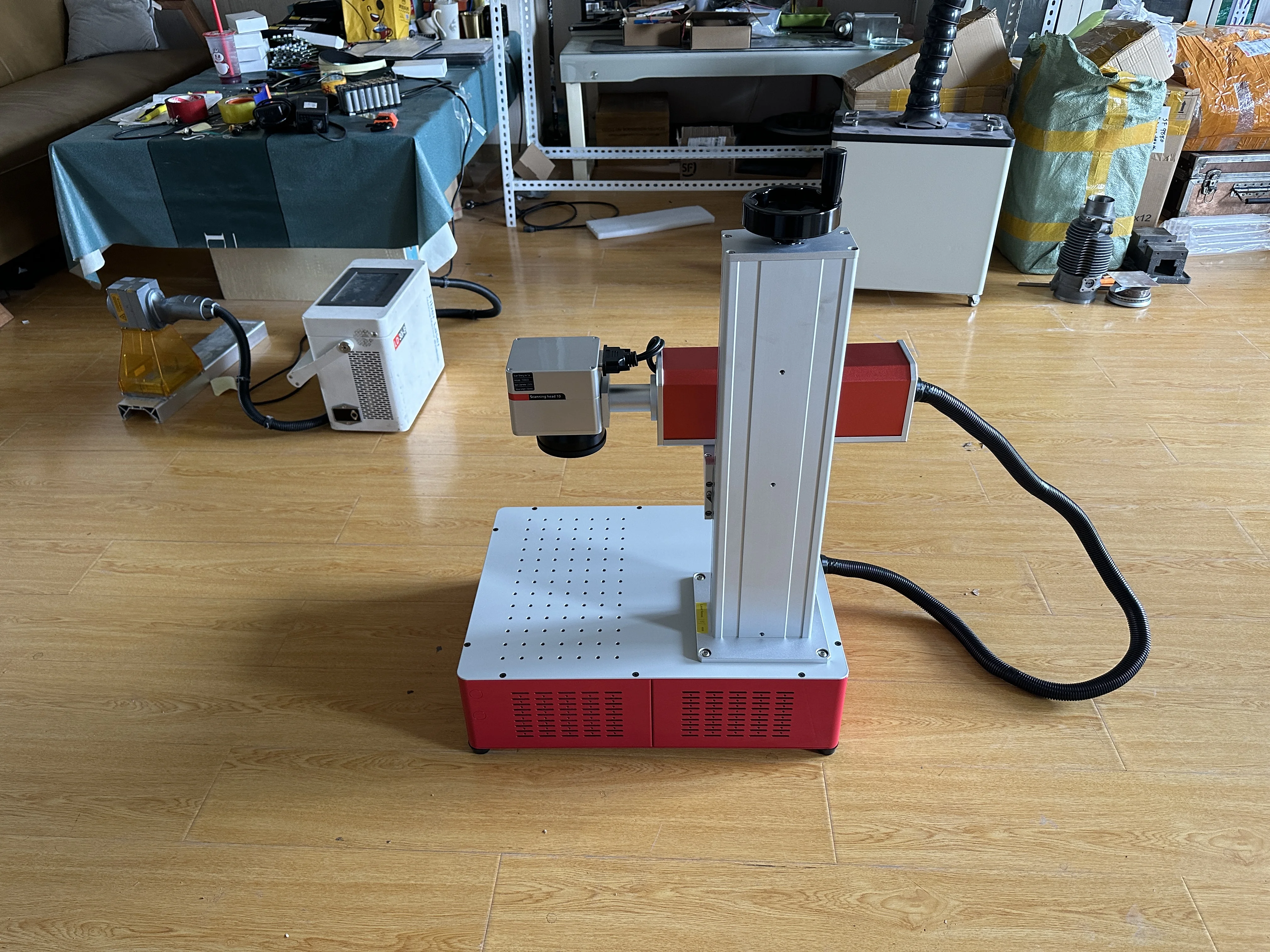 Fiber Laser Marking Machine Raycus or MAX 20W 30W 50W Engraver Nameplate Metal Carving PVC Plastic Stainless Steel Tool