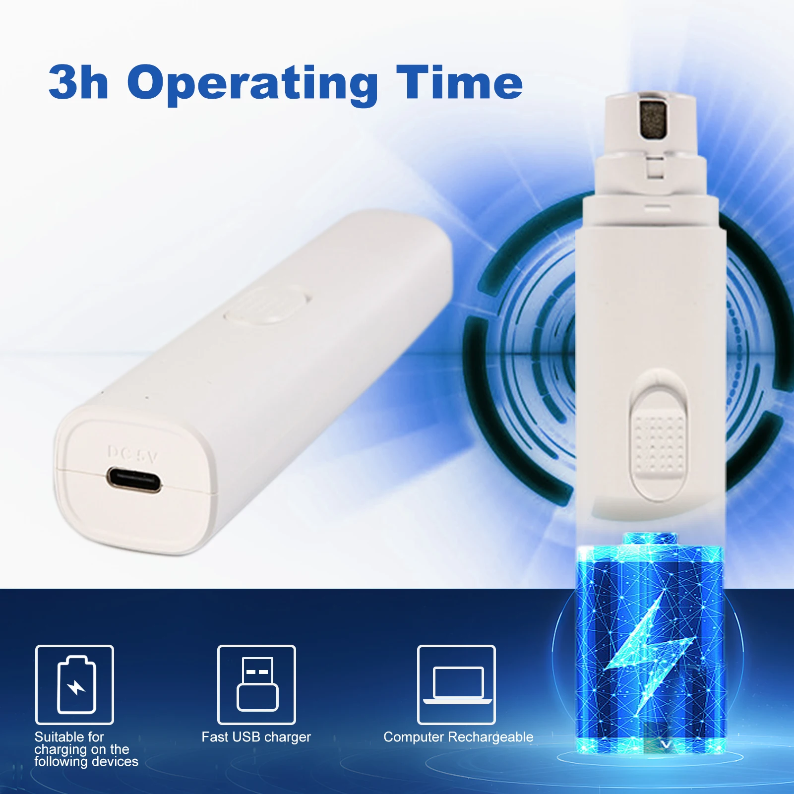 

Pet Nail Grinder for Cats and Dogs Professional 50dB USB Fast Charging 3 Hours Working Time