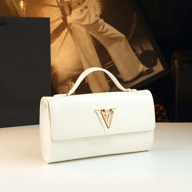 

Женская модная большая сумка 2025 года, многосторонняя сумка через плечо из натуральной кожи, винтажный стеганый дизайн, повседневная шикарная сумка