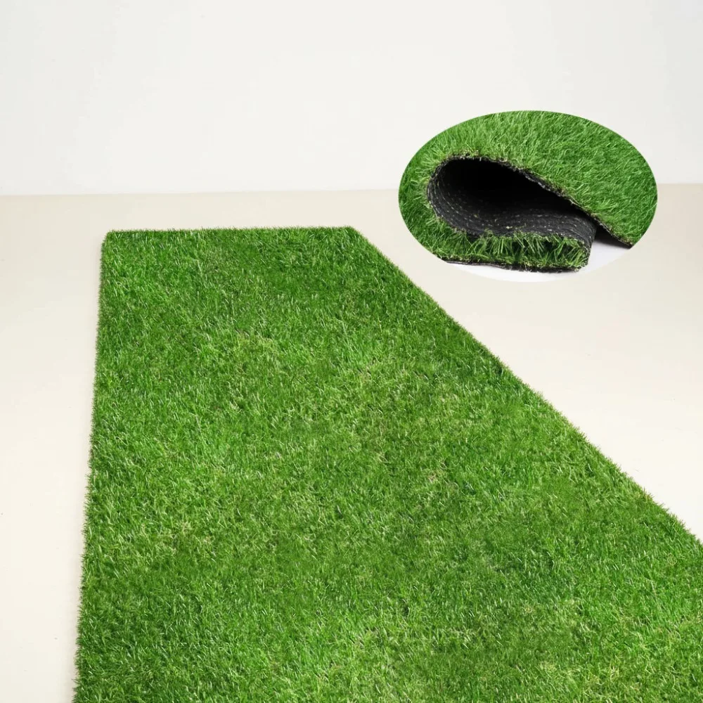 

3x5ft Artificial Grass Mat 0.8 Inch Fake Turf Rug Indoor Outdoor Pet Friendly Lawn Garden Custom Sizes