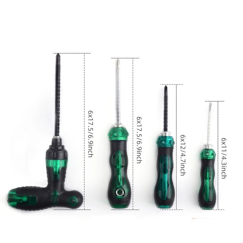 Multifunctional Telescopic Screwdriver Ratcheting Screwdriver Repair Tool Driver