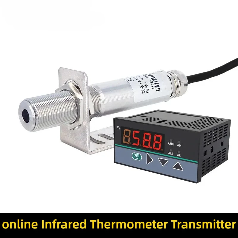 Laser Short Ir Infrared Temperature Sensor Industry Oven -50 To 125 Degree 300c Heat Temp 24v Digital 4-20ma