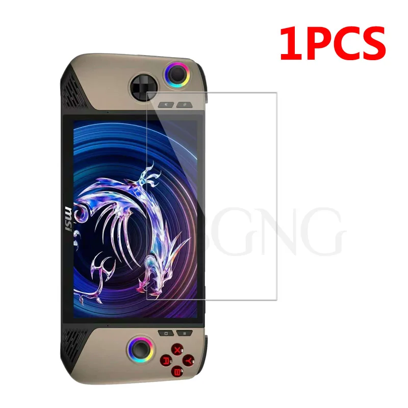 Glass+Bag for Claw 8 AI+ 2025 Screen Protector Tempered Glass Film EVA Portable Case for MSI Claw 8 AI+ Protector Accessories